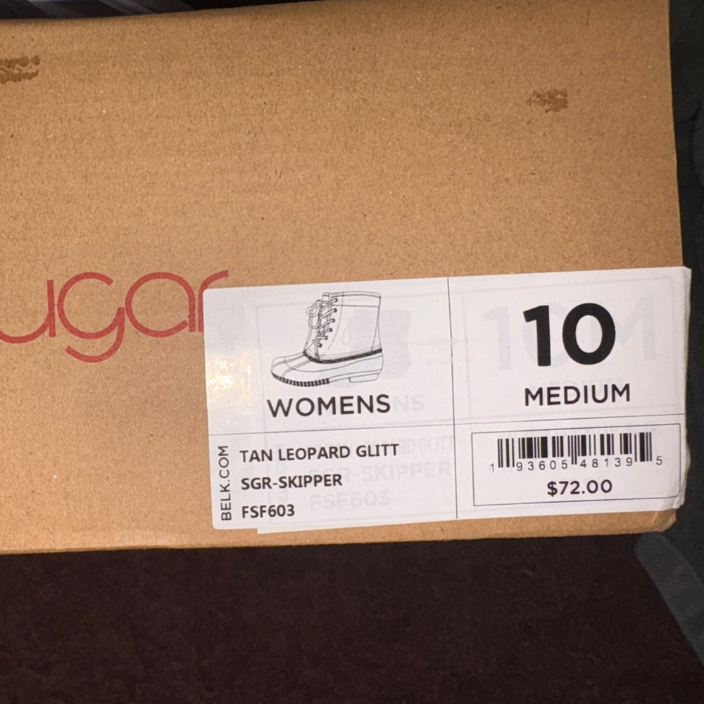 Sugar Tan Leopard Glitter Shoes
